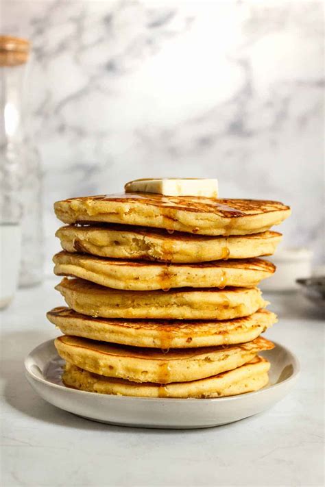 Cornmeal Pancakes Extra Light And Fluffy Bake And Bacon