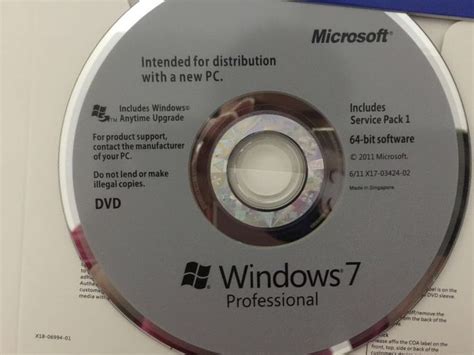 Windows 7 Pro Oem Dvd Packbox