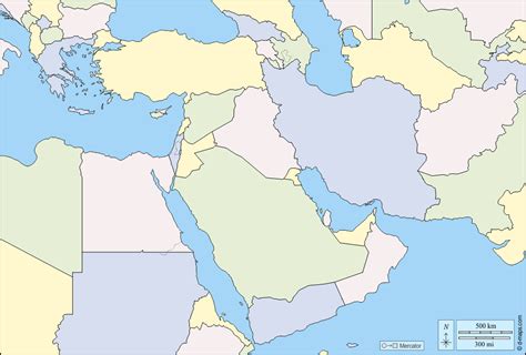 Blank Map Of Southwest Asia Maps For You