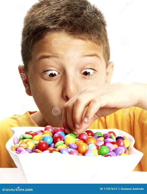 Candy Child Stock Image Image Of Expressive Mouth 17357613