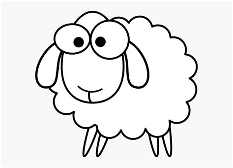 Black And White Sheep Clipart