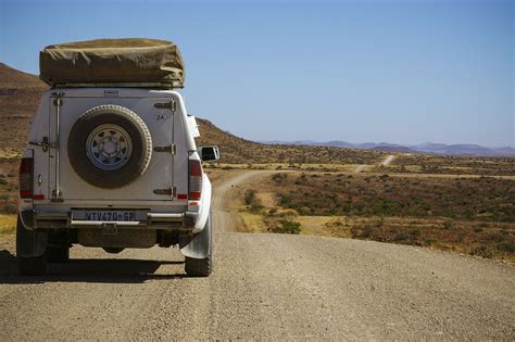 Free Images Car Adventure Jeep Road Trip Gravel Road Namibia
