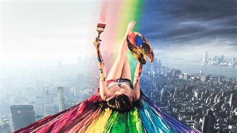 Paint Rainbow Girl Wallpapers Hd Wallpapers Id 24589