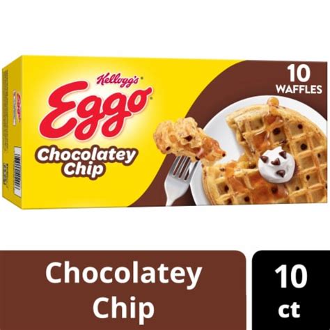 Kelloggs® Eggo® Chocolatey Chip Frozen Waffles 10 Ct 123 Oz Fry