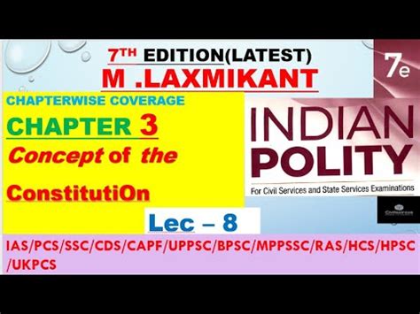 Indian Polity Laxmikant Th Edition Youtube