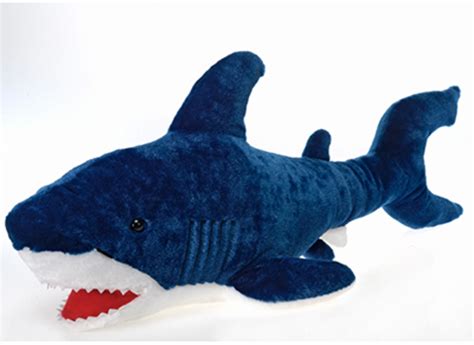 Wholesale Stuffed Shark Toy Polyester Blue 295