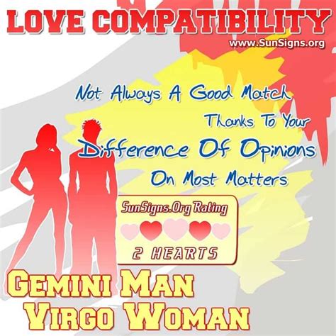 Gemini Man And Virgo Woman Love Compatibility Sunsignsorg
