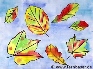 Freie kommerzielle nutzung keine namensnennung top qualität. Herbstbild mit Wasserfarben | Herbstbilder, Wasserfarben