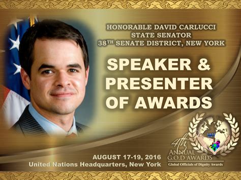 New York Senator David Carlucci To Speak And Present Awards At The 4th