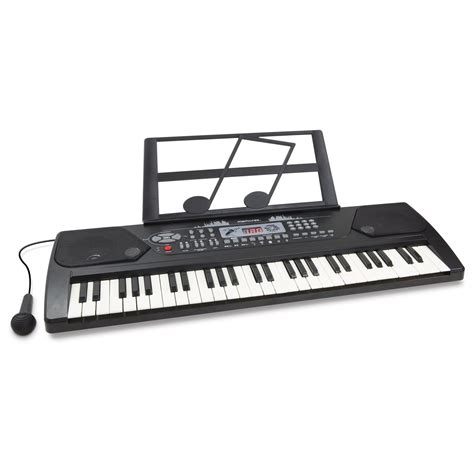 Memorex Electric Piano Keyboard With Microphone Mkeyb2020 Black