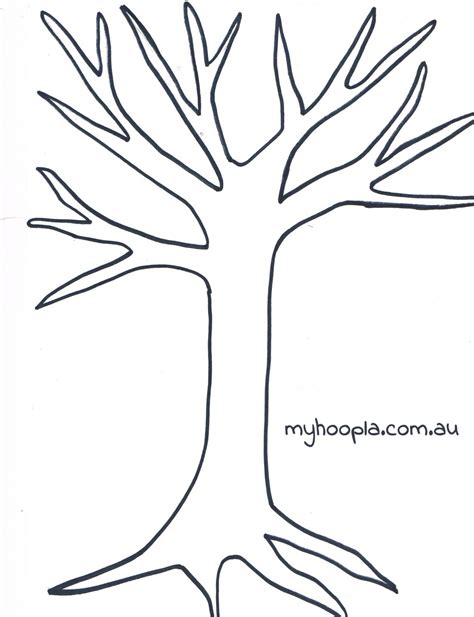 Tree Templates Tree Coloring Page Button Tree Art Fillable Form 2023