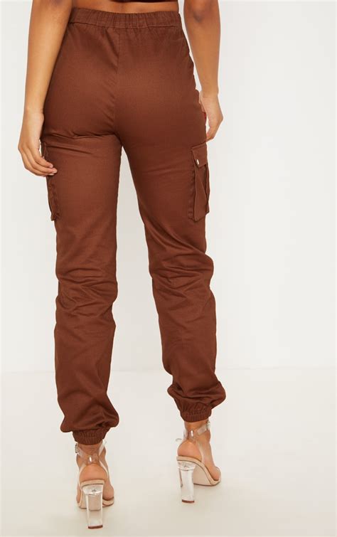 Tall Chocolate Brown Cargo Pants Tall Prettylittlething Usa