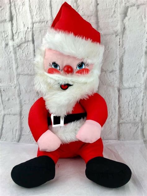 Vintage 1984 Santa Claus Plush Doll By Well Made Toy Corp Collectible