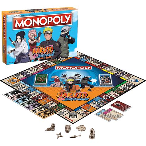 Winning Moves Monopoly Naruto Shippuden Board Game English Edition