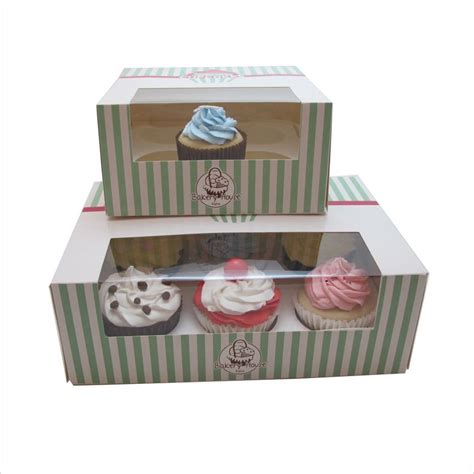 Moretoes cupcake boxes 20 packs, brown cupcake carrier, food grade kraft bakery boxes with windows and inserts to fit 12 cupcakes muffins or pastries. Windowed Cupcake Boxes Manufacturers | Cupcake boxes ...