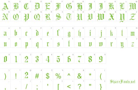 English Gothic 17th C Font Download Free
