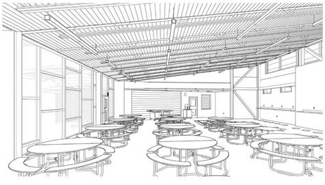 School Cafeteria Drawing At Explore Collection Of