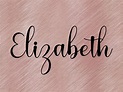Elizabeth Name SVG PNG Aangepaste naam Clipart svg png | Etsy