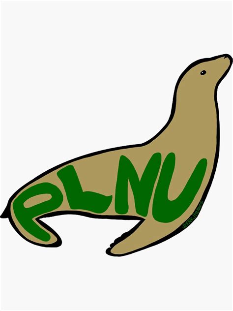 Designevo's free logo maker helps you create unique logos in seconds. "PLNU Sea Lion" Sticker by selkiestickers | Redbubble