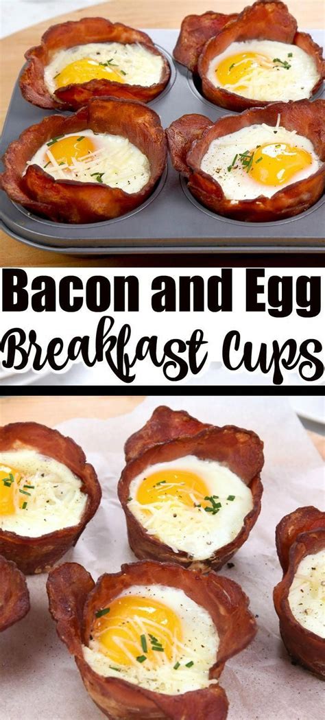 Turkey Bacon And Egg Breakfast Cups Easy Breakfast Recipes The Flying