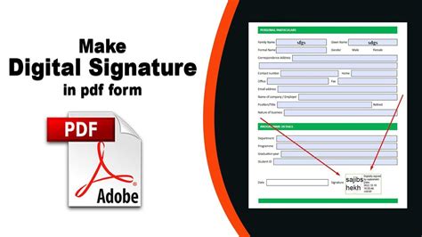 How To Make A Digital Signature Field In A Fillable Pdf Form In Adobe