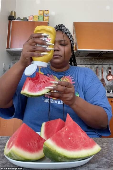 Lizzo Leaves Fans In Hysterics While Eating Watermelon With Yellow