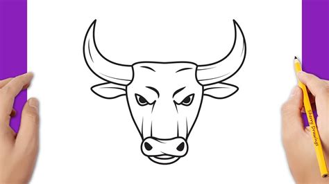 How To Draw A Bull Easy How To Draw An Ox Easy Youtube