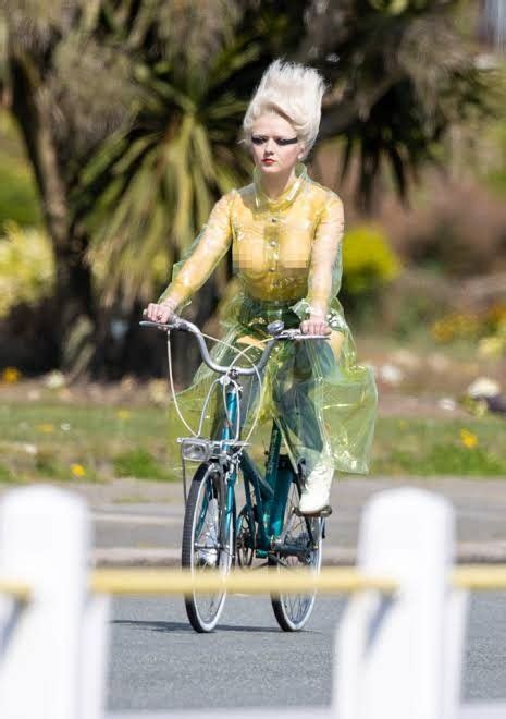 Bike Wear Bike Ride Bright Blonde Hair Punk Icons Black Eye Makeup