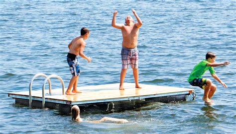 Floating Dock With Slide And Diving Board About Dock Photos Mtgimage Org