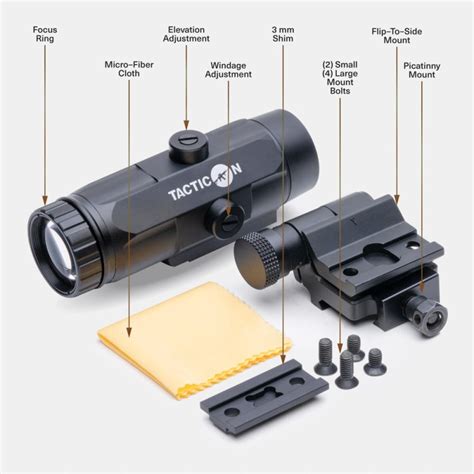 3x Red Dot Magnifier Micro Red Dot Sight Combo Tacticon