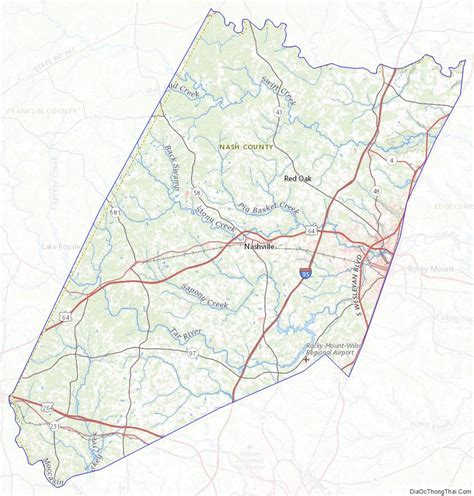 Map Of Nash County North Carolina Địa Ốc Thông Thái