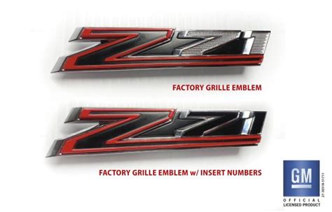 Chevy Silverado Rst Trail Boss Lt Z71 Grille Emblem Insert Numbers 2019