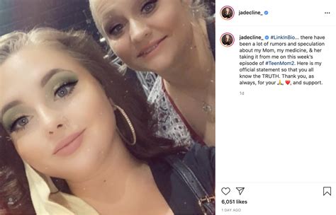 Teen Mom Jade Cline Takes Selfies With Mother Christy After Fans Accuse