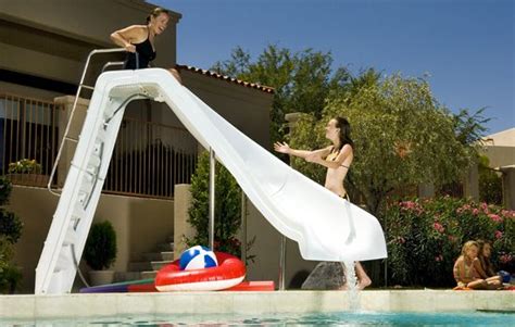 Inter Fab Wild Ride Pool Slide Left Curve White Wrs Cl Ss