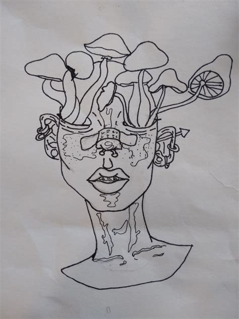 Pin By Grace Fuller On Art Journal In 2020 Art Drawings Trippy Drawings Hippie Art