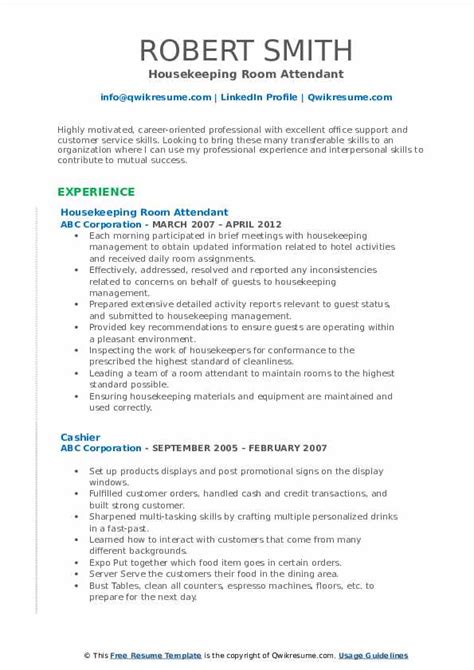 Maybe you would like to learn more about one of these? Housekeeping Room Attendant Cover Letter - 100+ Cover ...