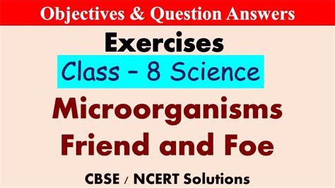 Microorganisms Friend And Foe Class 8 Science Chapter 2 Sprint For