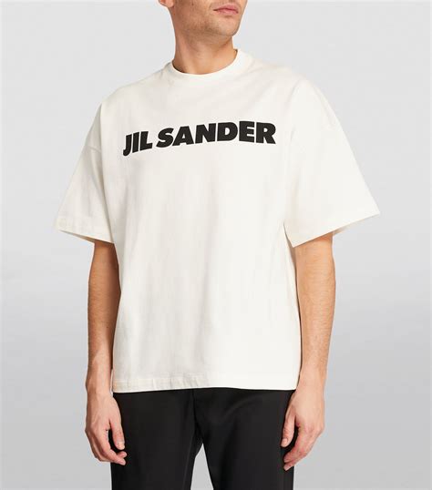 Jil Sander Neutral Logo Print T Shirt Harrods Uk