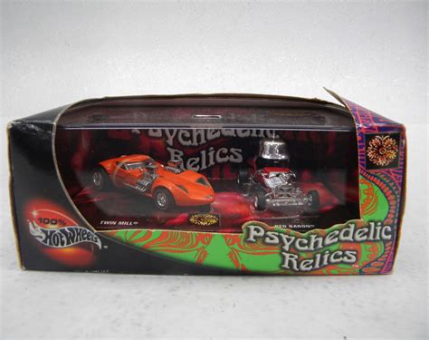 Buy The Hot Wheels Psychedelic Relics 2 Car Set Twin Mill Red Baron