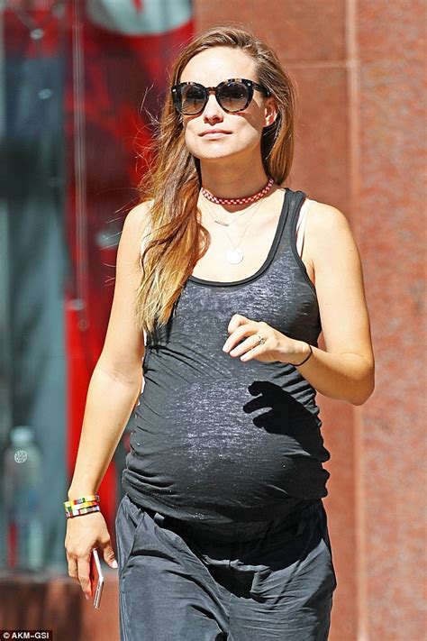 Pregnant Olivia Wilde Lovingly Cradles Her Bump As Birth Of Second