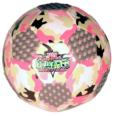Fun Gripper 8 Camo Soccer Ball Size 4 Pink By Saturnian I