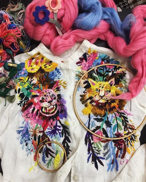 Colorful Custom Embroidered Clothing By Lisa Smirnova