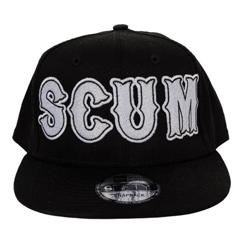 Gray Skull Logo Hat Born Scum