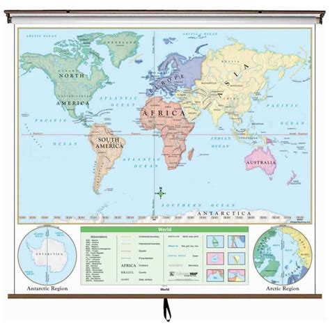 Classroom Maps And Globes Wall Maps For School And Home Education