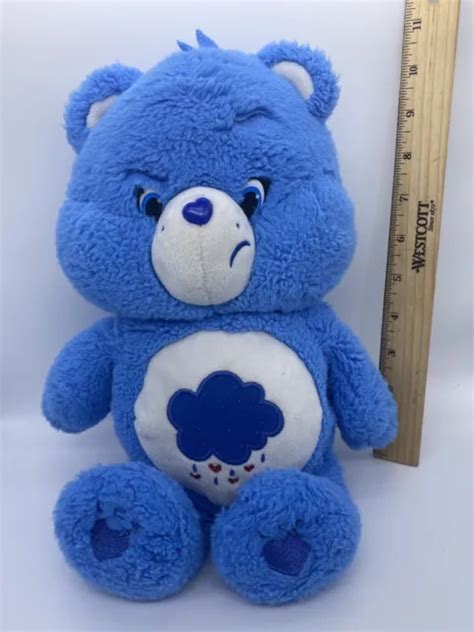 Care Bears Grumpy Bear Plush Blue Clouds And Rain Stuffed Animal 14 2014