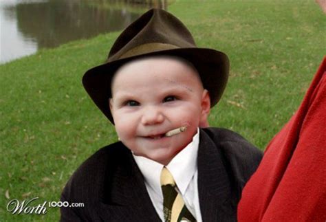 Funny Gangster Baby Photos