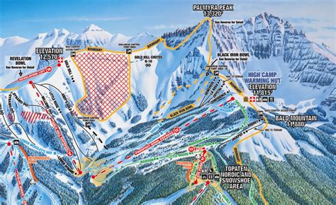 Telluride Trail Map Colorado Ski Resort Maps