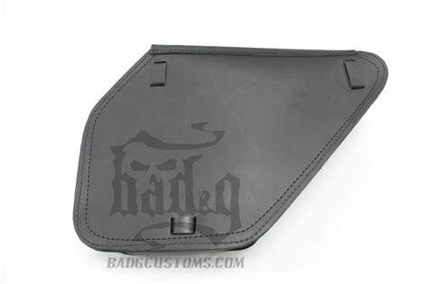Harley Dyna Left Side Black Solo Bag Saddlebag Dl01 Badandg Customs Ebay