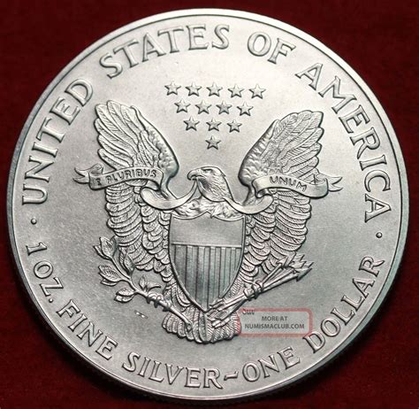 Uncirculated 2001 American Eagle Silver Dollar