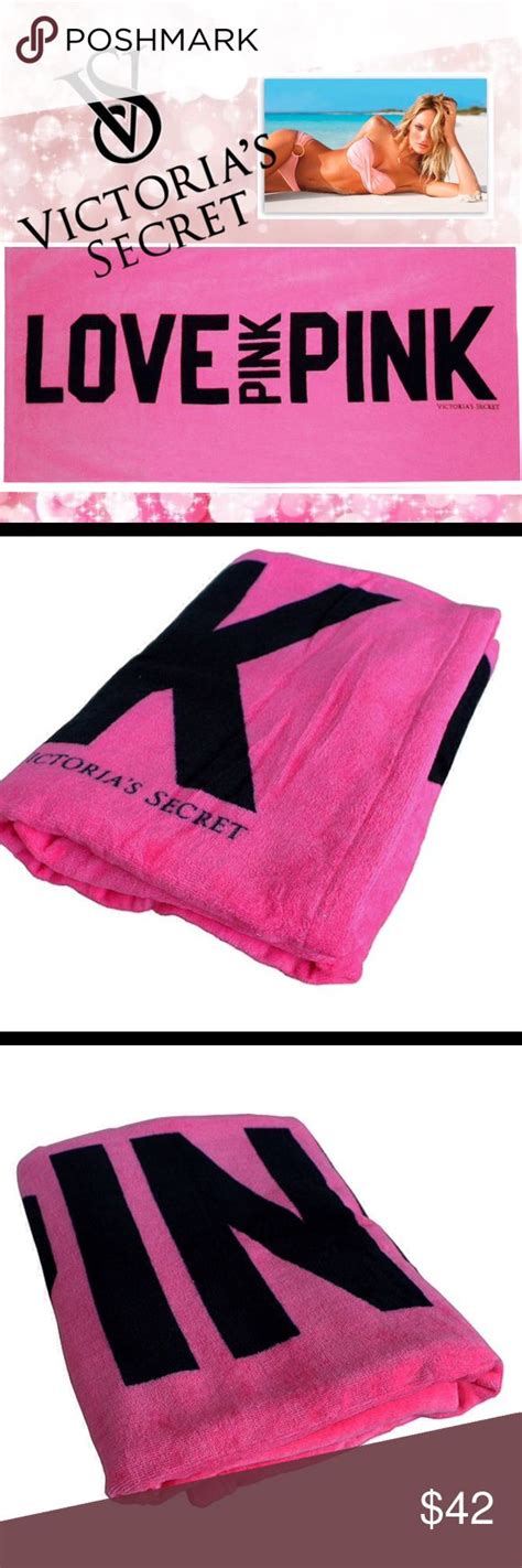 Victorias Secret Big Pink Beach Towel New Pink Beach Towel Pink